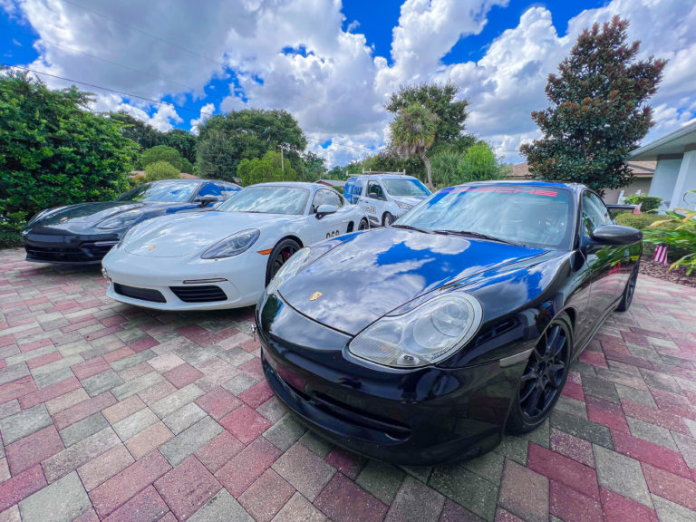3 Porsche’s Get a Spa Day Right at Home Right After a Long Day at the Track